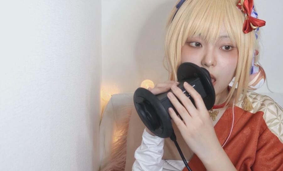 千岁堇ASMR【支援者10000日元限定】【顔出し】宵宮のコスプレで耳舐めご-lcoser