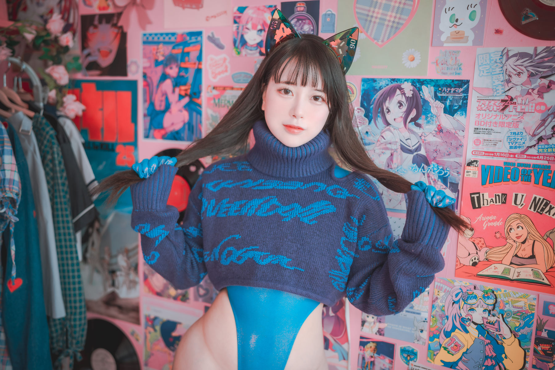 [DJAWA] ZziZzi – Cyber Cat in Mystique Blue [117P]-lcoser