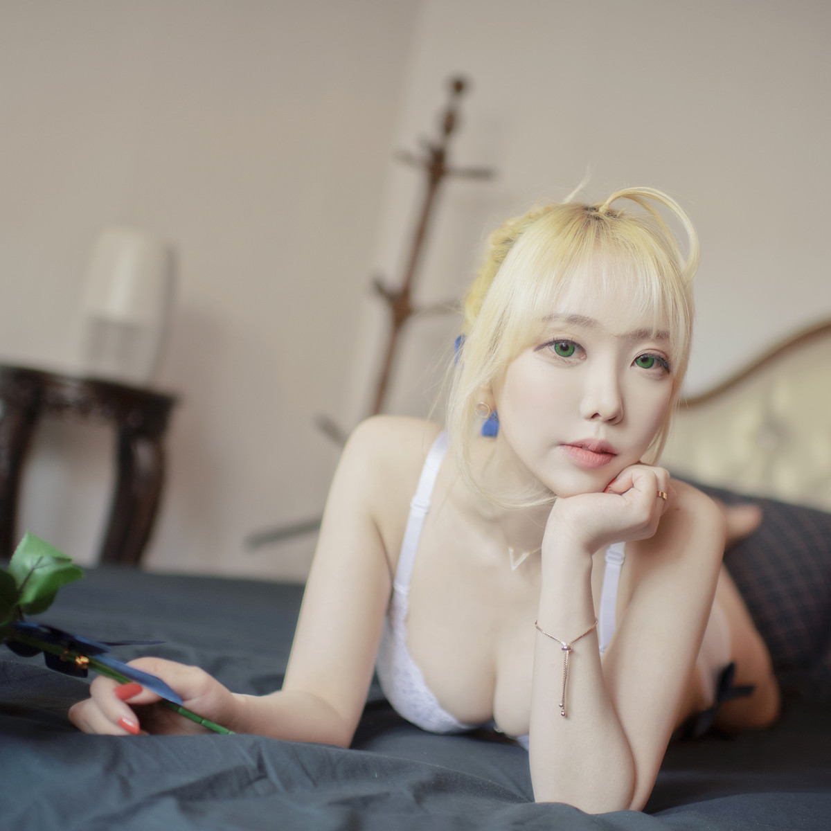 Zia 지아, Jeong Bomi 정보미, BLUECAKE Fate Saber x Thosaka Rin Set.02-lcoser